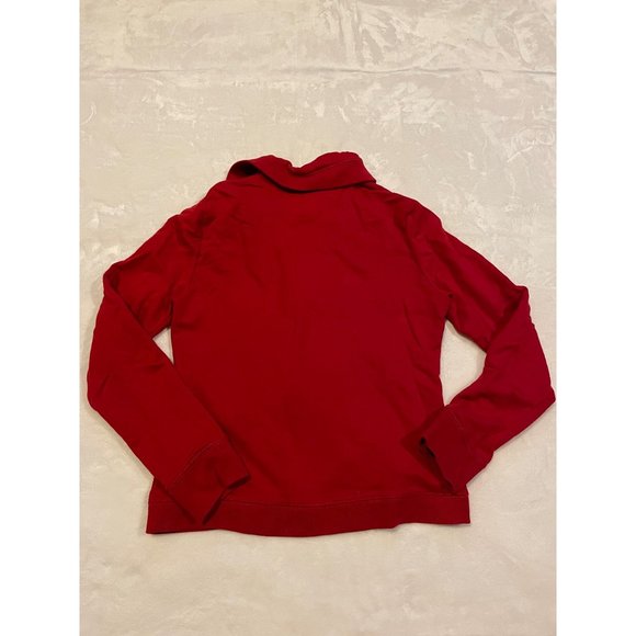 LRL Lauren Jeans Co Ralph Red Jacket Cardigan Sweater Top Buckle Closure - Picture 10 of 10